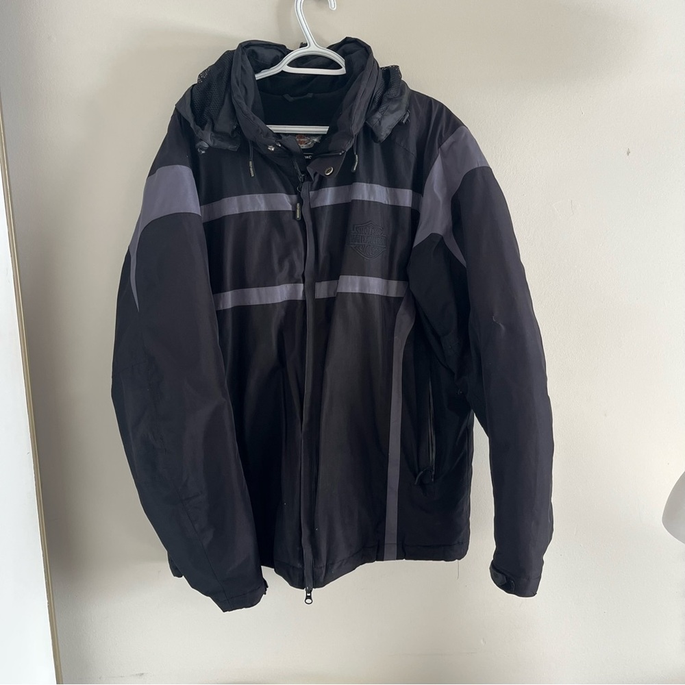 Harley-Davidson Black and Gray Winter Jacket